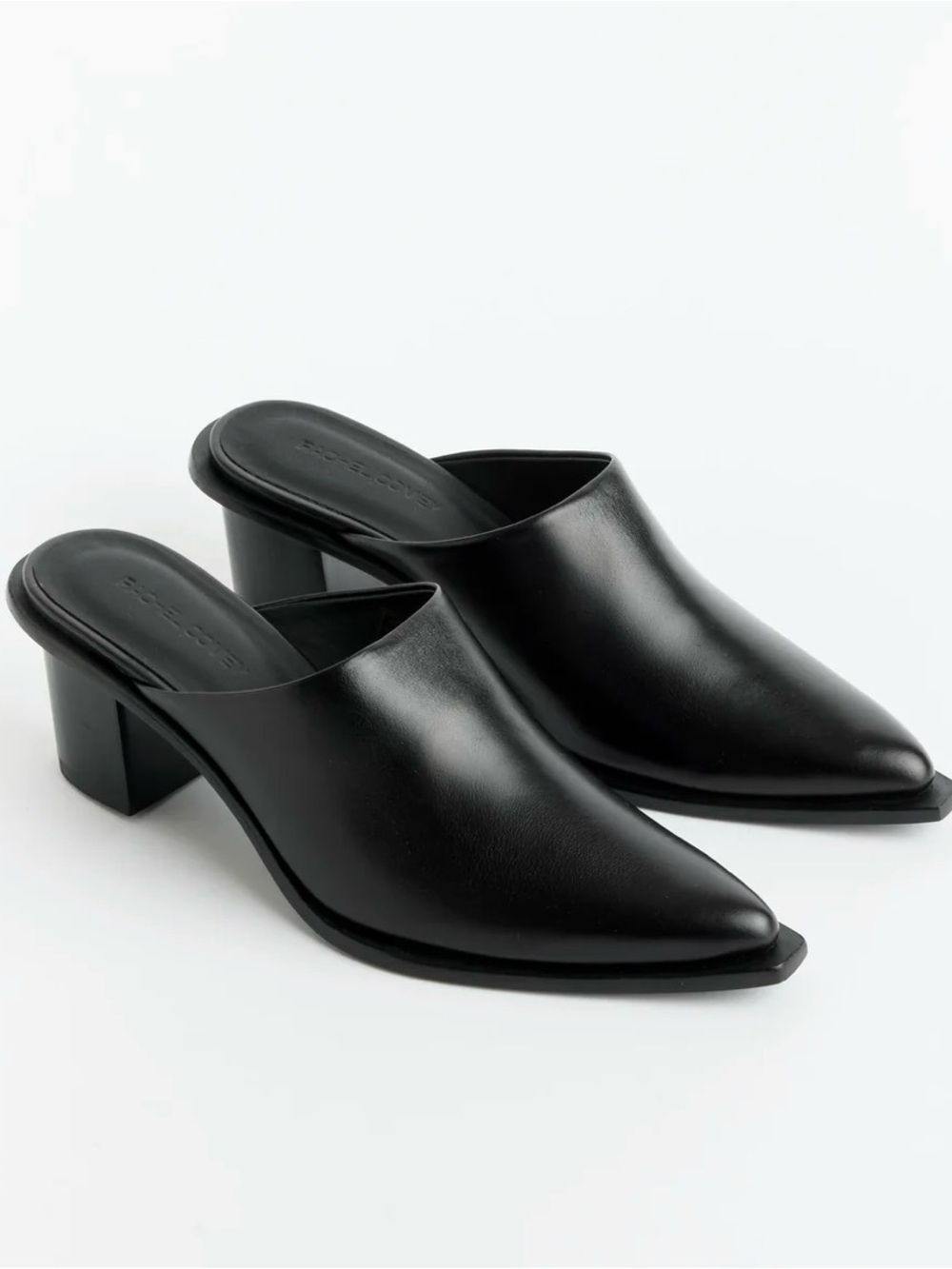 Rachel Comey Rene Black Leather Mule Size 6.5
